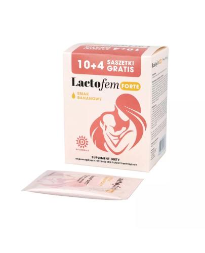 PharmaDot, Lactofem Forte smak bananowy, saszetki, 14 sztuk